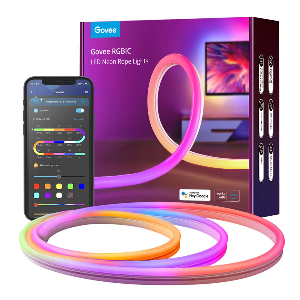 Світлодіодна стрічка Govee Neon LED Strip Light 3м Білий (H61A03D1)