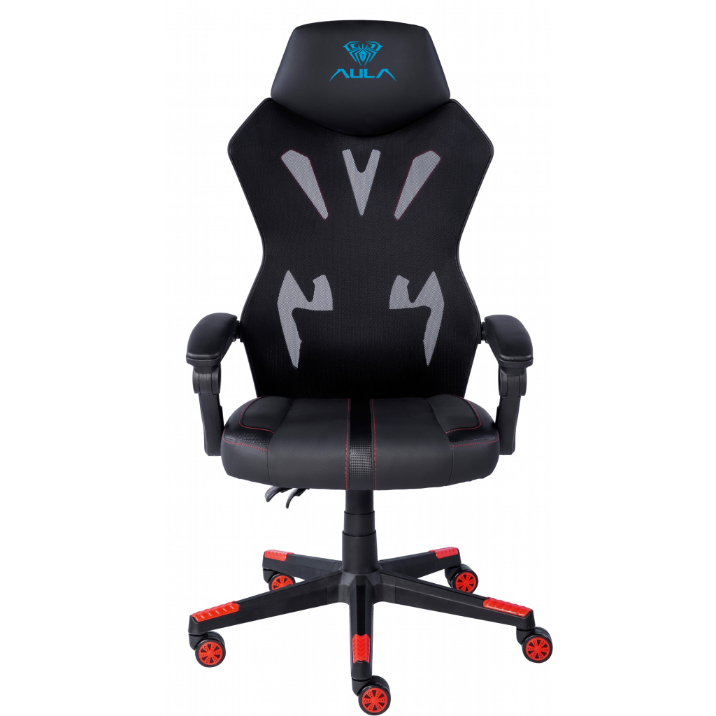 Крісло ігрове Aula F010 Gaming Chair Black/Red (6948391286228)