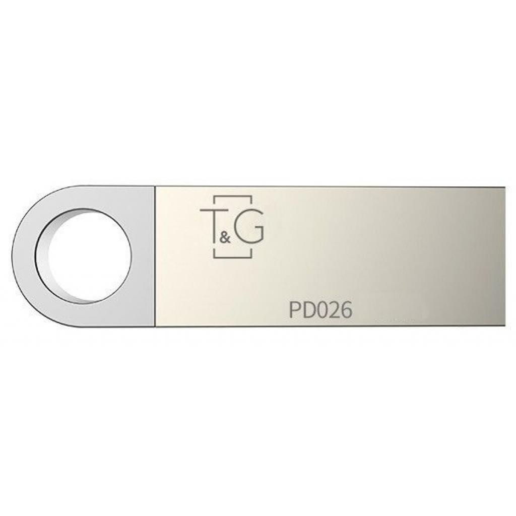 USB флеш накопичувач T&G 64GB 026 Metal Series Silver USB 2.0 (TG026-64G)