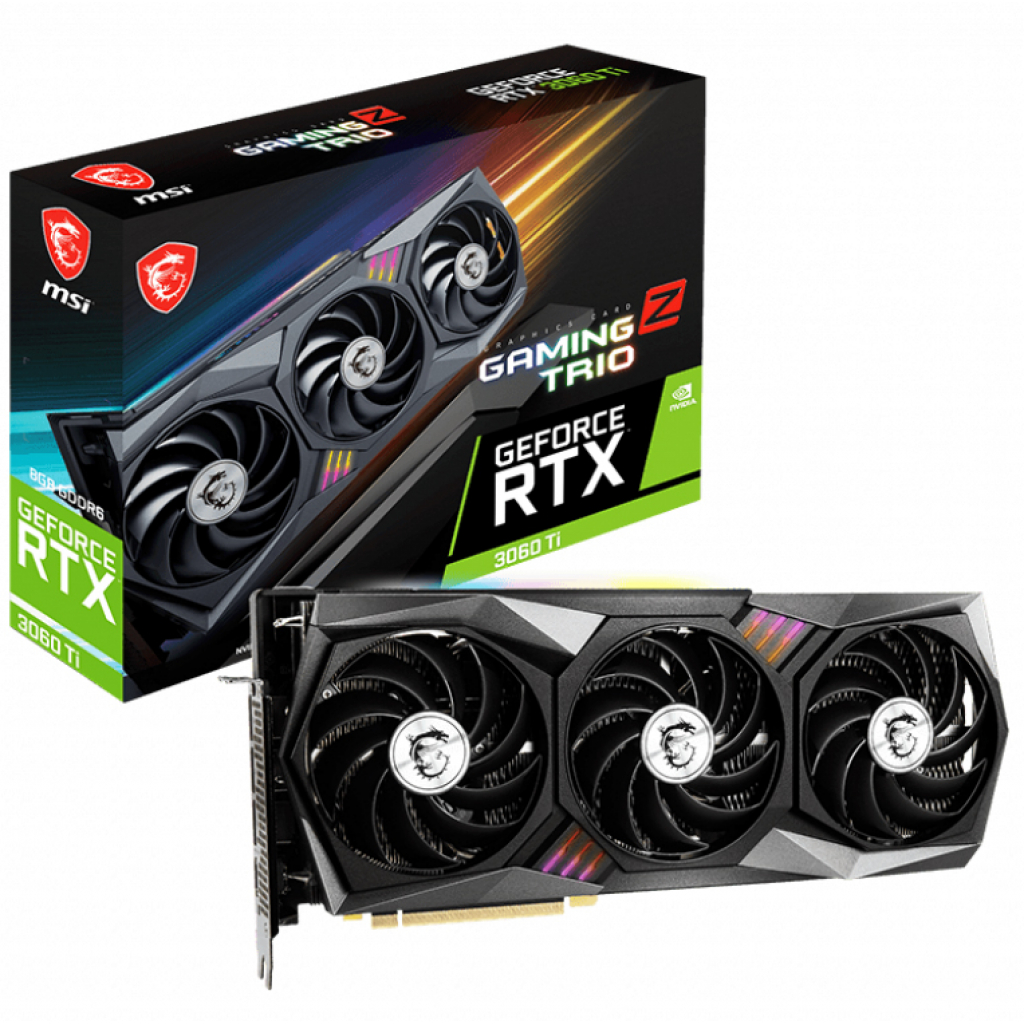 Відеокарта MSI GeForce RTX3060Ti 8Gb GAMING Z TRIO LHR (RTX 3060 Ti GAMING Z TRIO 8G LHR)