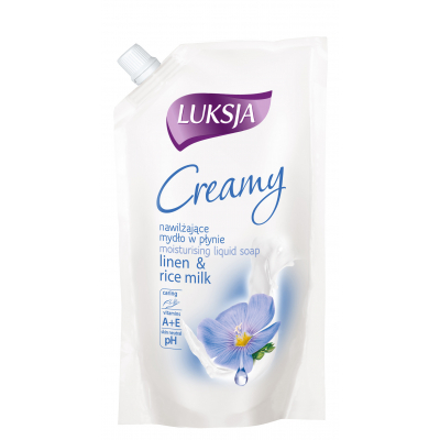 Рідке мило Luksja Creamy Linen & Rice Milk Refill 400 мл (5900998005948)