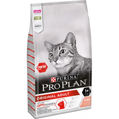 Сухий корм для кішок Purina Pro Plan Original з лососем 10 кг (7613036508315)