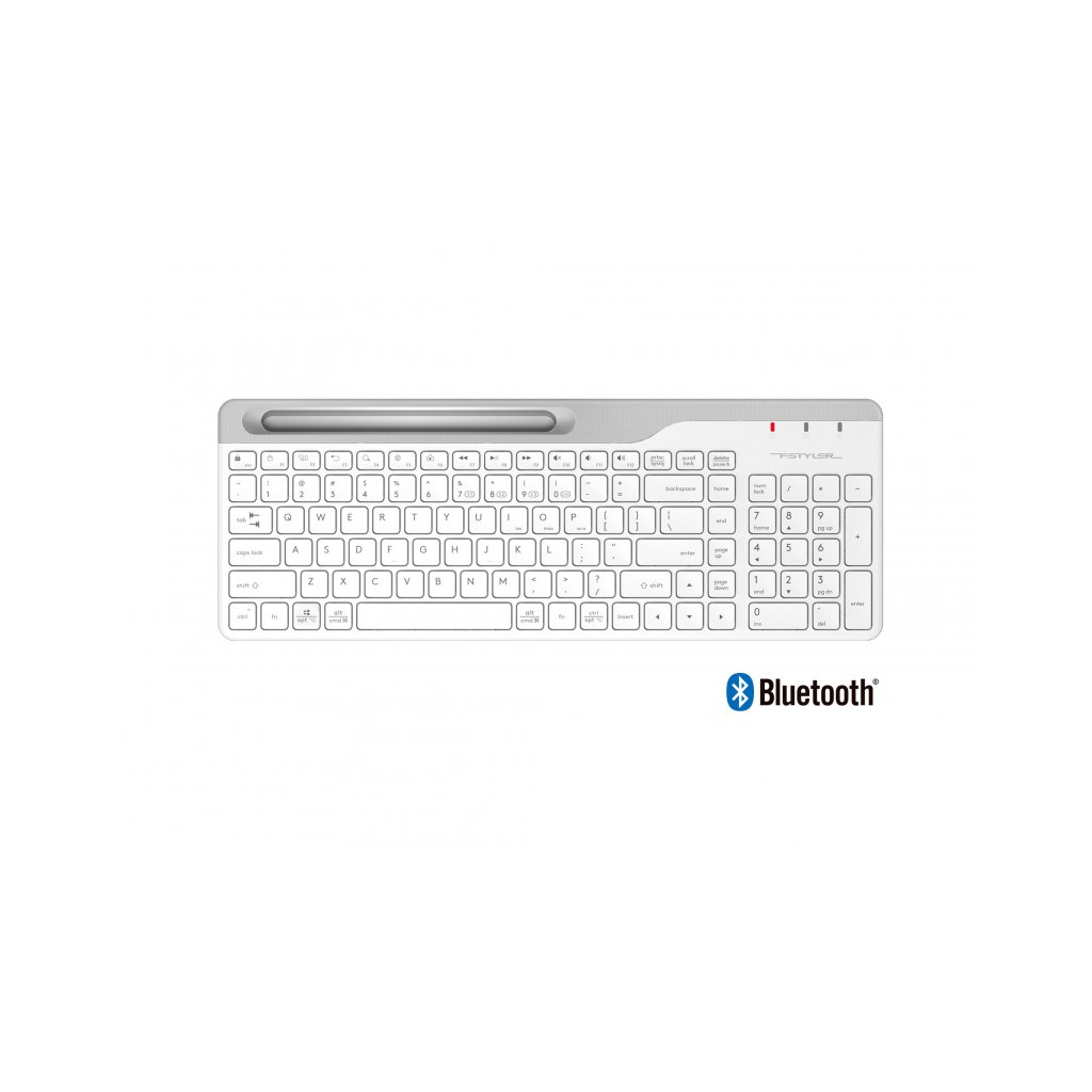 Клавіатура A4Tech FBK25 Wireless White