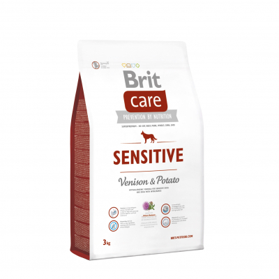 Сухий корм для собак Brit Care Sensitive Venison and Potato 3 кг (8595602510818)