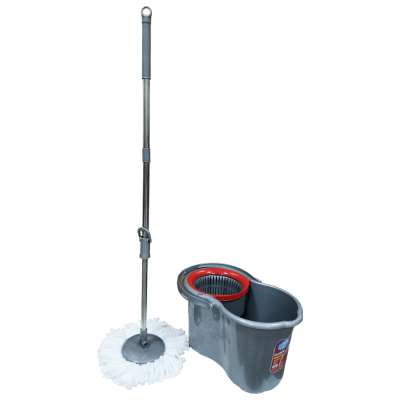 Комплект для прибирання Planet Household Spin Mop Classic металік 19 л (6840)