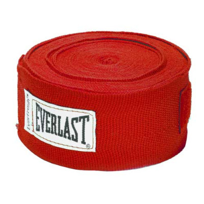 Бинт для спорту Everlast Pro Style Hand Wraps 180 х 2 червоний Уні 180 (457,2) (723771-70-4)