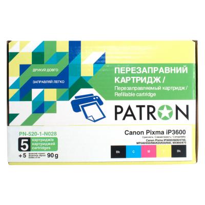 Комплект перезаправних картриджів Patron CANON iP3600 (PN-520-1-N028)