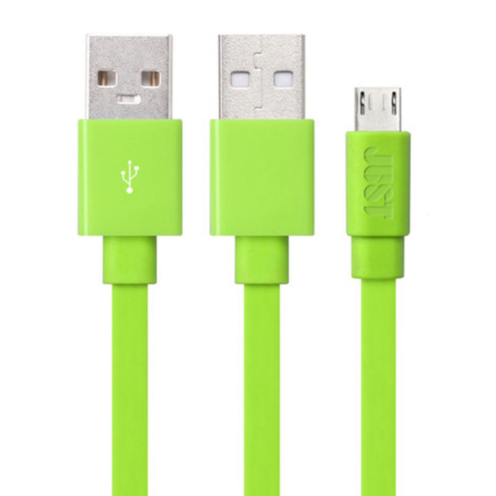 Дата кабель USB 2.0 AM to Micro 5P 1.2m Freedom Green Just (MCR-FRDM-GRN)