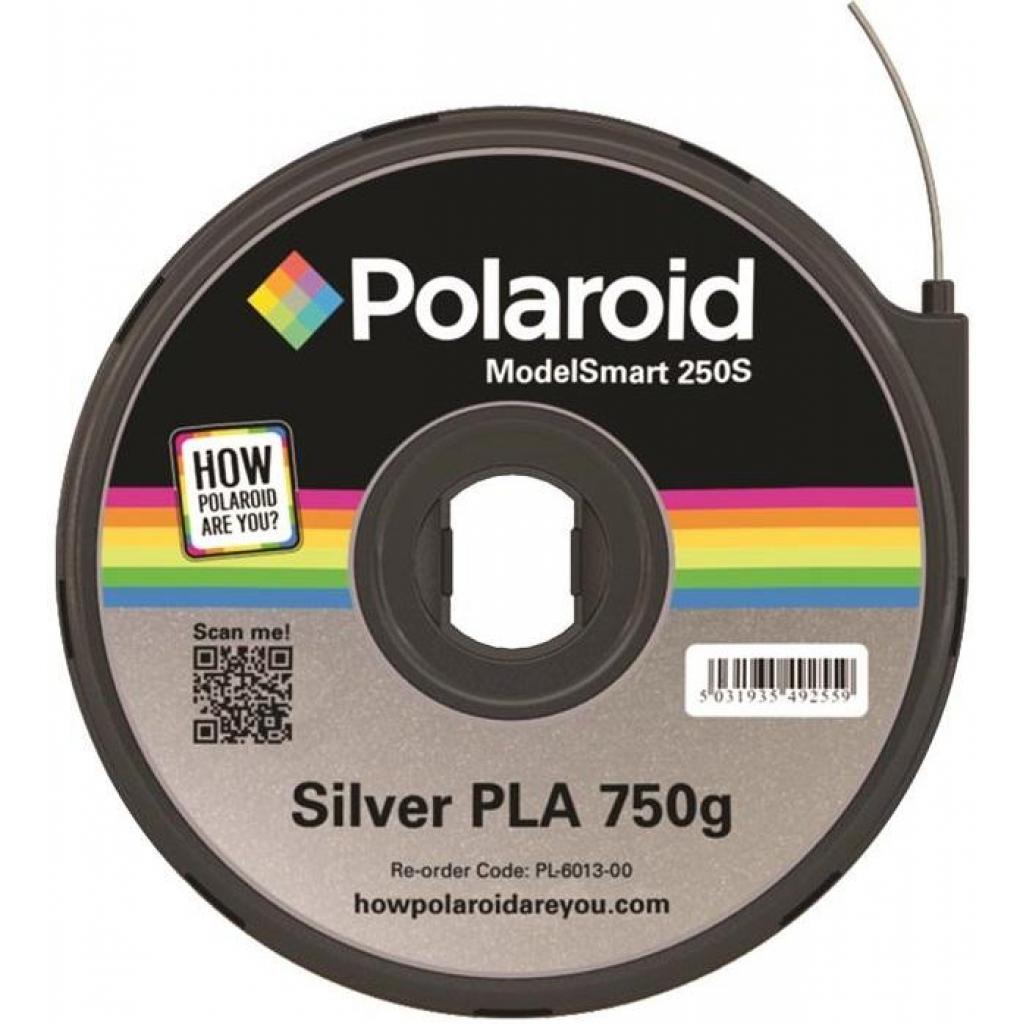 Пластик для 3D-принтера Polaroid PLA 1.75мм/0.75кг ModelSmart 250s, silver (3D-FL-PL-6013-00)