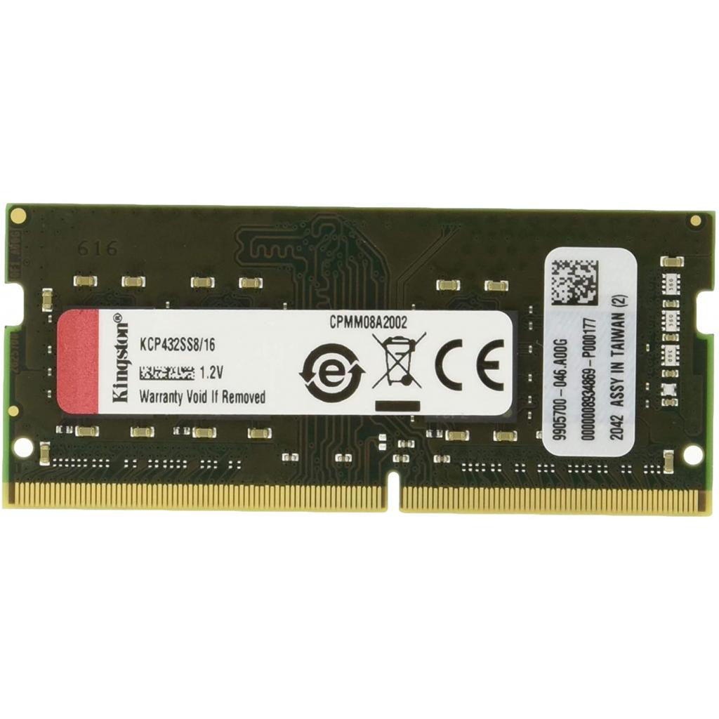 Модуль пам'яті для ноутбука SoDIMM DDR4 16GB 3200 MHz Kingston (KCP432SS8/16)