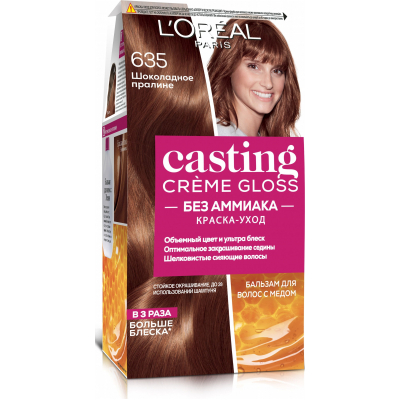 Фарба для волосся L'Oreal Paris Casting Creme Gloss 635 - Шоколадне праліне 120 мл (3600523029228)