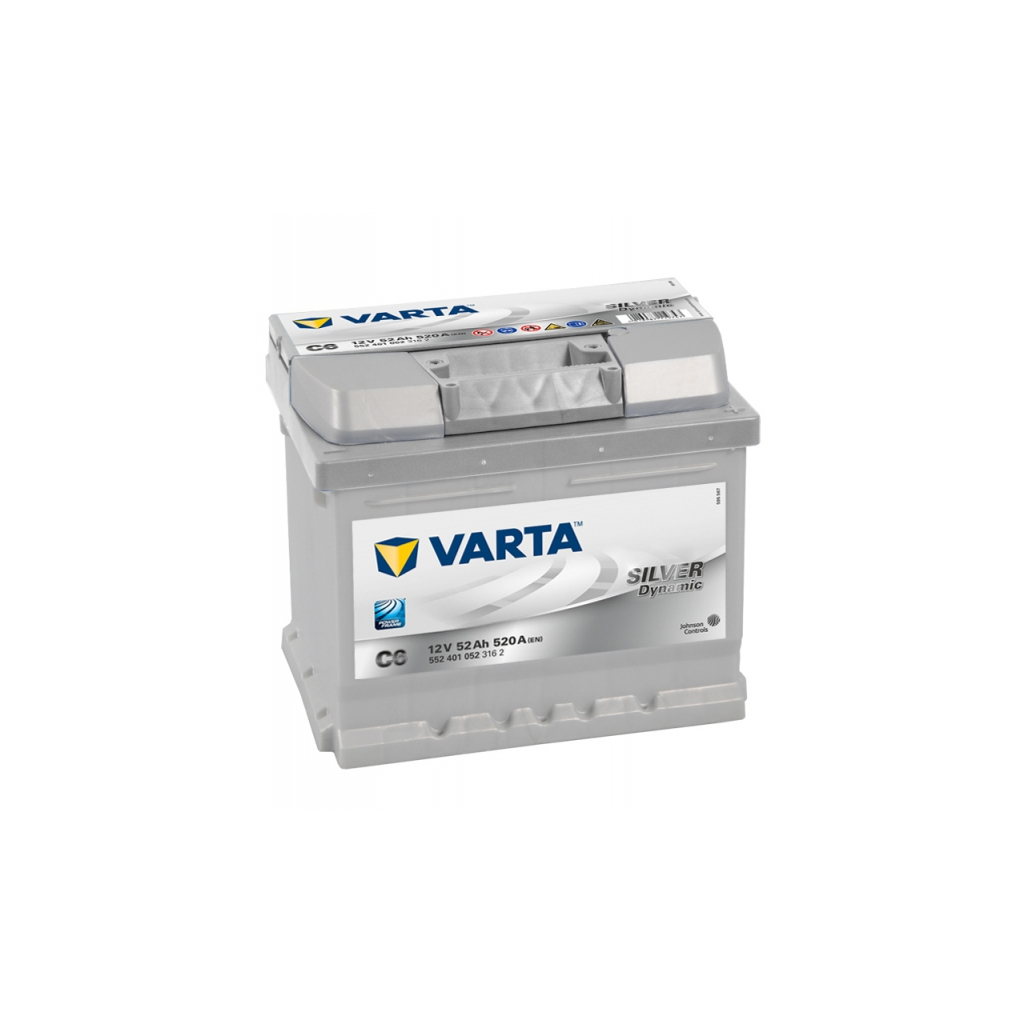 Акумулятор автомобільний Varta Silver Dynamic 52Аh (552401052)