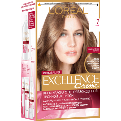 Фарба для волосся L'Oreal Paris Excellence 7 Русий (3600523781164)