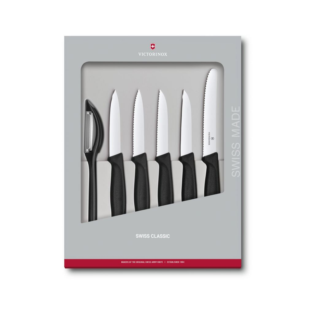 Набір ножів Victorinox SwissClassic Paring Set 6 шт Black (6.7113.6G)