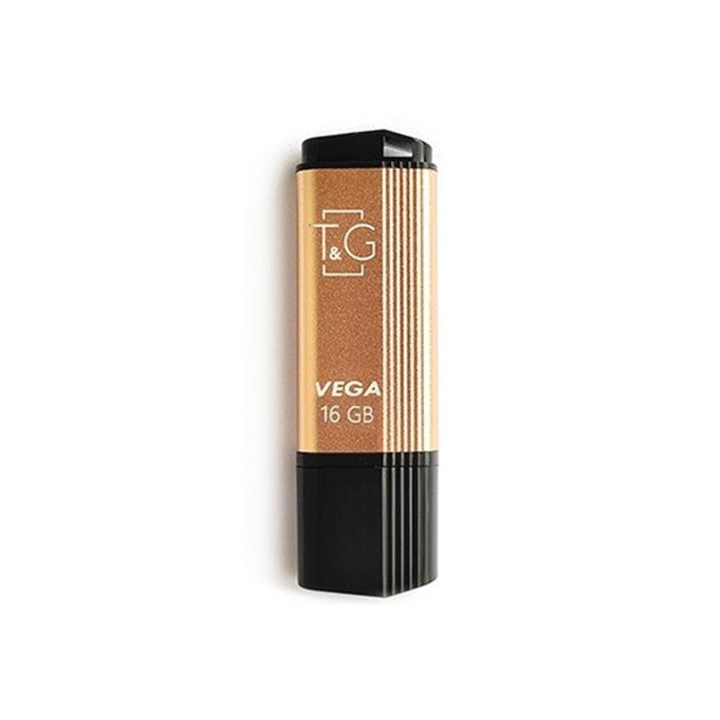 USB флеш накопичувач T&G 16GB 121 Vega Series Gold USB 2.0 (TG121-16GBGD)