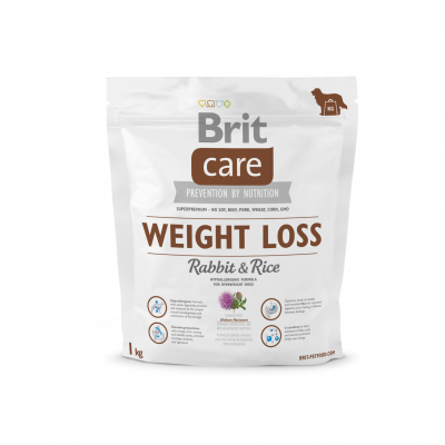 Сухий корм для собак Brit Care Weight Loss Rabbit and Rice 1 кг (8595602510344)