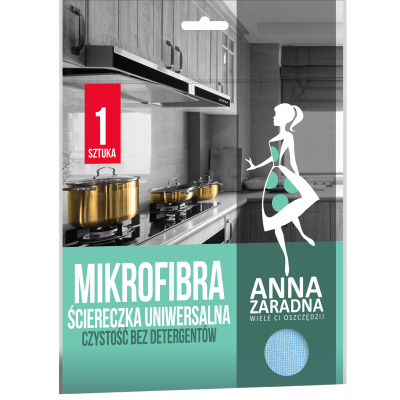 Серветки для прибирання Anna Zaradna з мікрофібри універсальна 1 шт. (5903936012626)