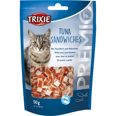 Ласощі для котів Trixie Premio Tuna Sandwiches тунець 50 г (4011905427317)