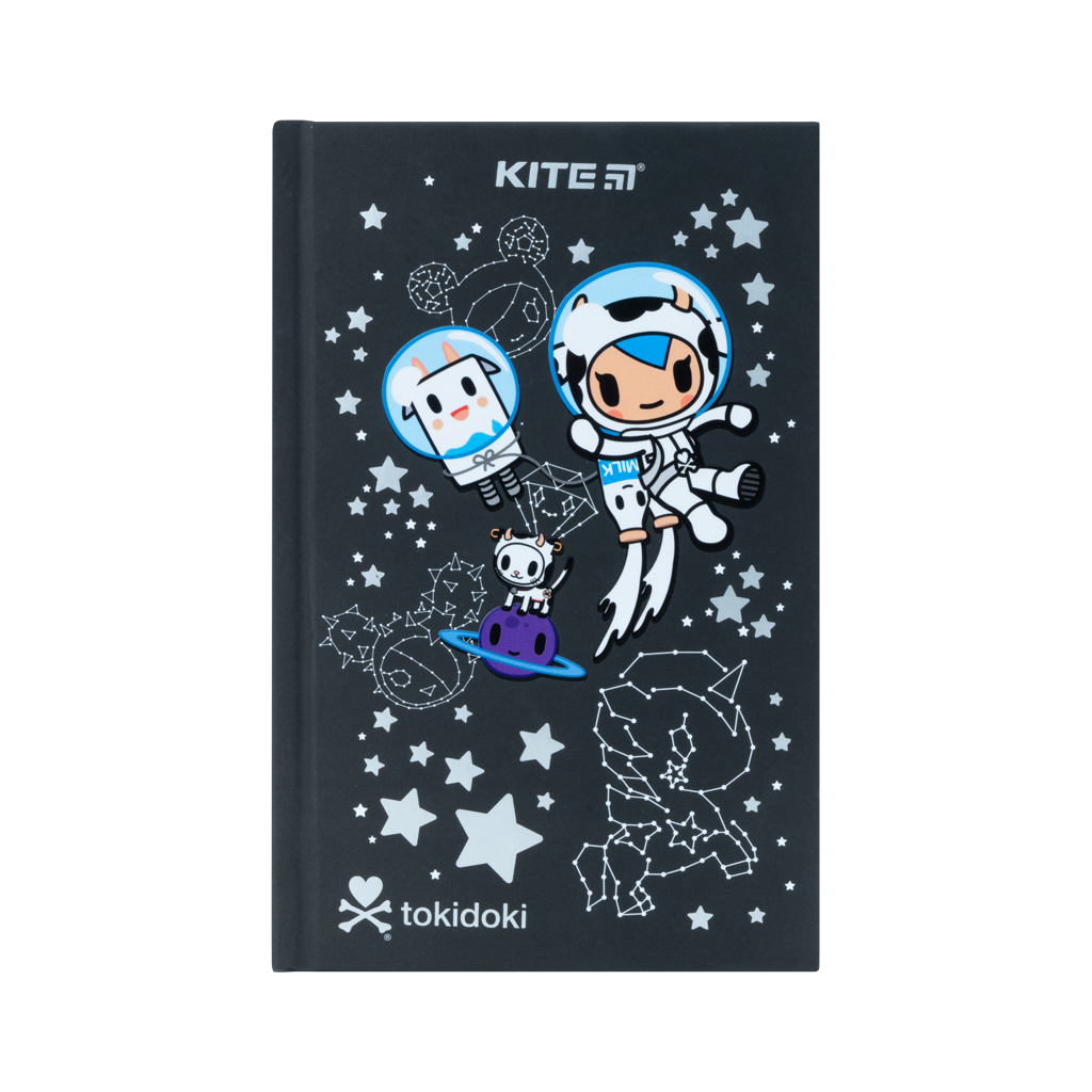 Книга записна Kite А6 tokidoki, 80 аркушів, клітинка (TK22-199-1)