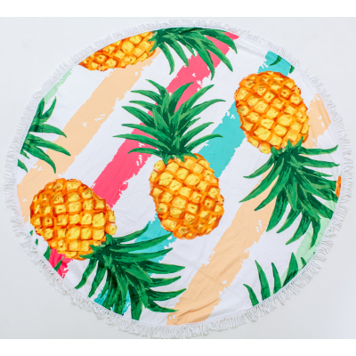 Рушник MirSon пляжний №5060 Summer Time Pineapple 150x150 см (2200003180862)