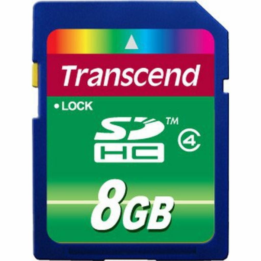 Карта пам'яті Transcend 8Gb SDHC class 4 (TS8GSDHC4)