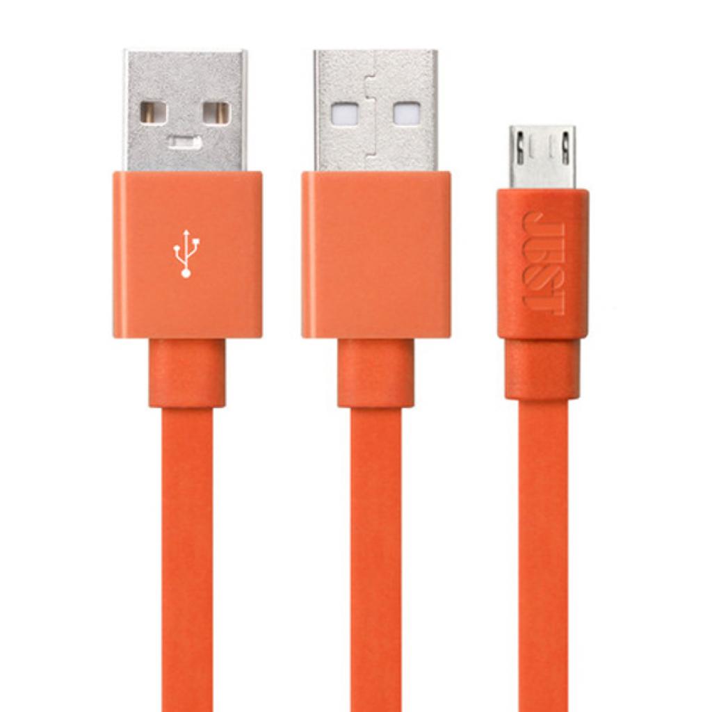 Дата кабель USB 2.0 AM to Micro 5P 1.2m Freedom Orange Just (MCR-FRDM-RNG)