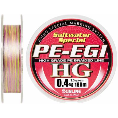 Шнур Sunline PE EGI HG 180м #0.4/0.104мм 3.3кг/8LB (1658.01.38)