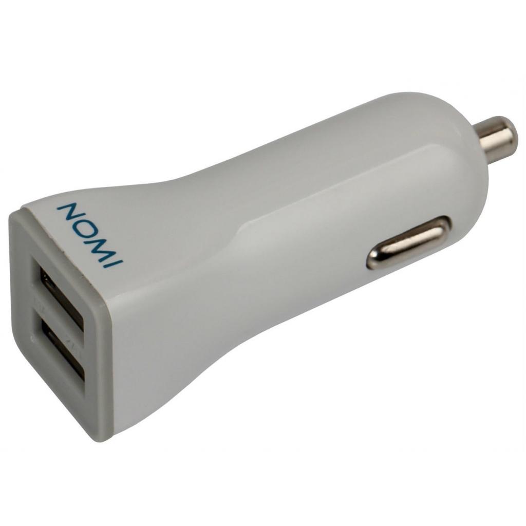 Зарядний пристрій Nomi CC02210 2*USB 2A White (227746)