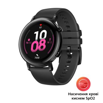 Смарт-годинник Huawei Watch GT 2 42mm Night Black Sport Edition (Diana-B19S) SpO2 (55025064)