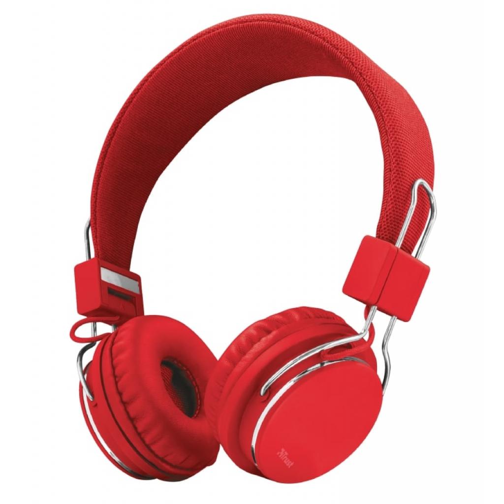 Навушники Trust Ziva On-Ear Mic Red (21822)