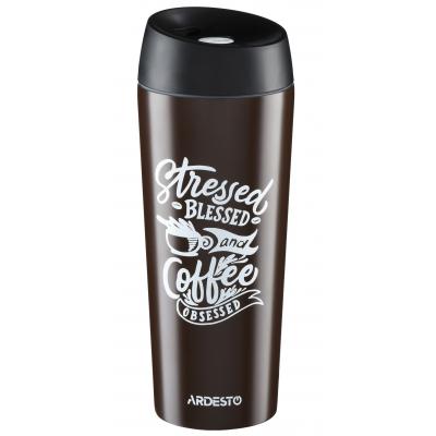 Термокружка Ardesto Coffee Time Cup 450 мл Brown (AR2645DBB)