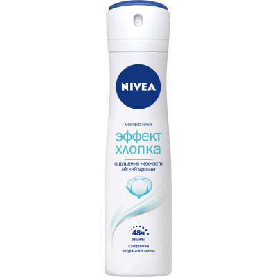 Антиперспірант Nivea Ефект Бавовни спрей 150 мл (4005900578044)