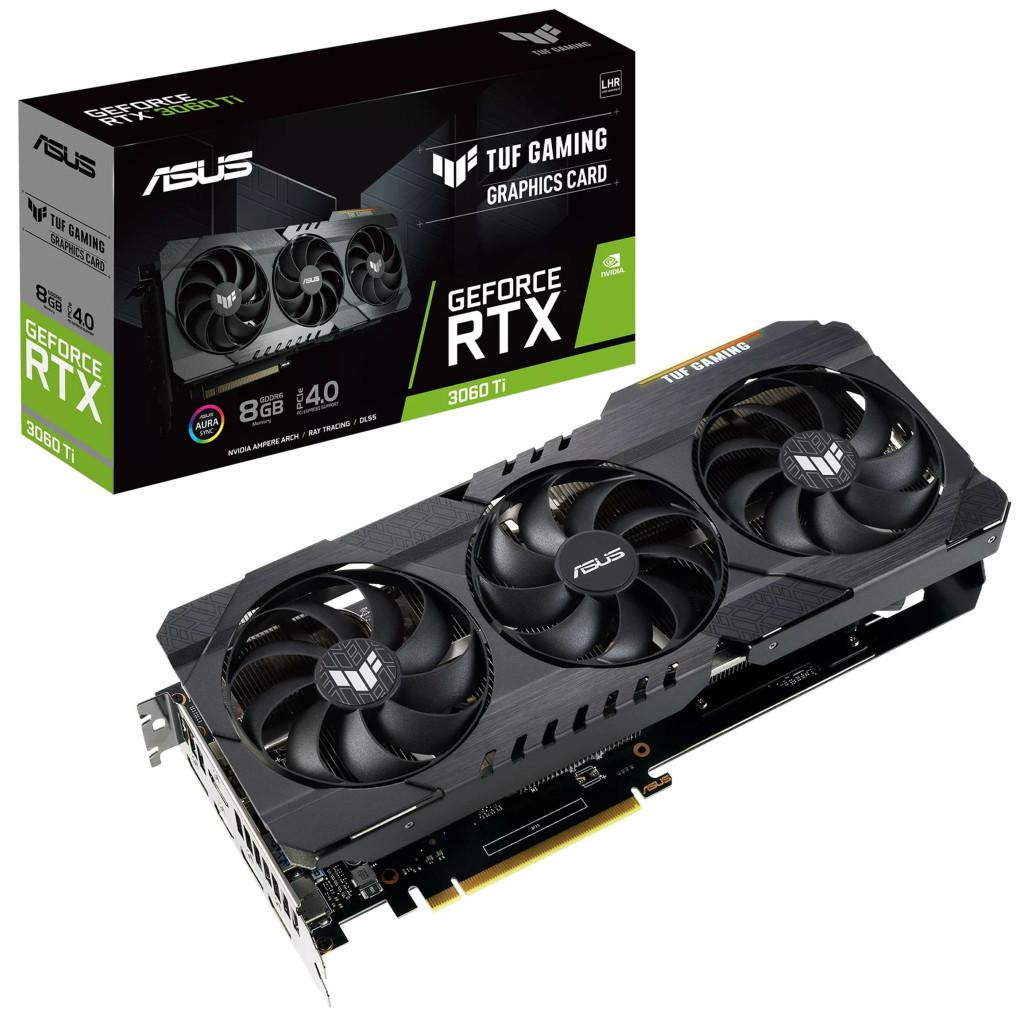 Відеокарта ASUS GeForce RTX3060Ti 8Gb TUF GAMING V2 LHR (TUF-RTX3060TI-8G-V2-GAMING)