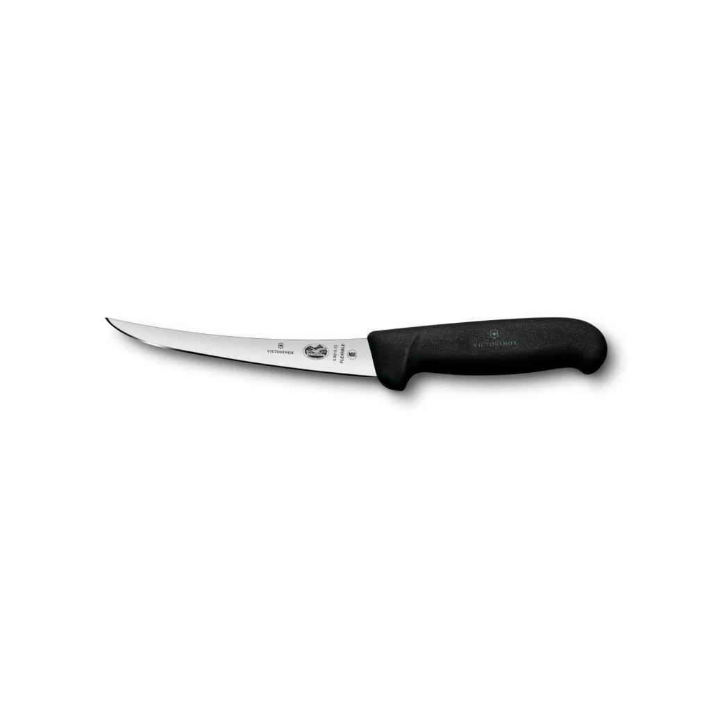 Кухонний ніж Victorinox Fibrox Boning Flexible 15 см Black (5.6613.15)