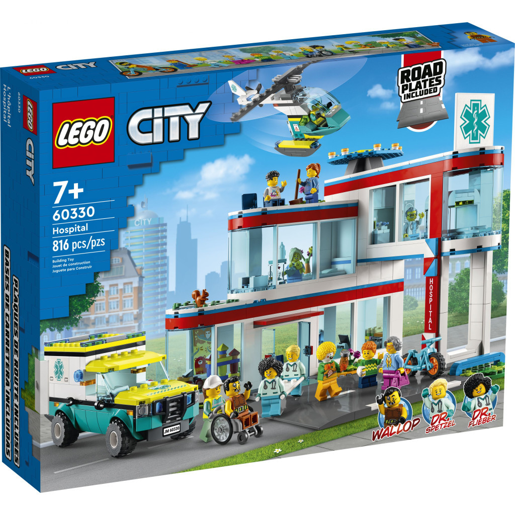 Конструктор LEGO City Лікарня 816 деталей (60330)