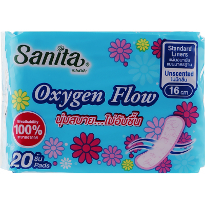 Щоденні прокладки Sanita Oxygen Flow 16 см 20 шт. (8850461601016)