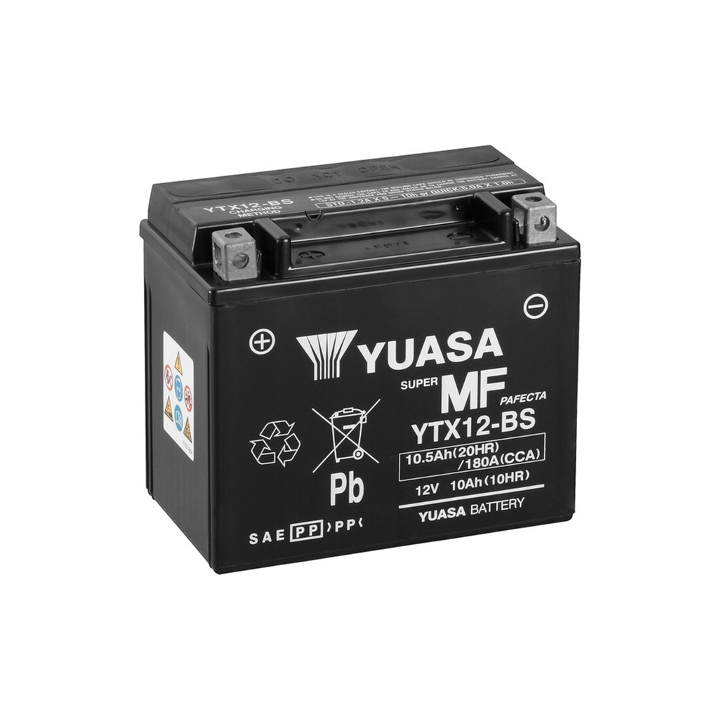 Акумулятор автомобільний Yuasa 12V 10,5Ah MF VRLA Battery (YTX12-BS)