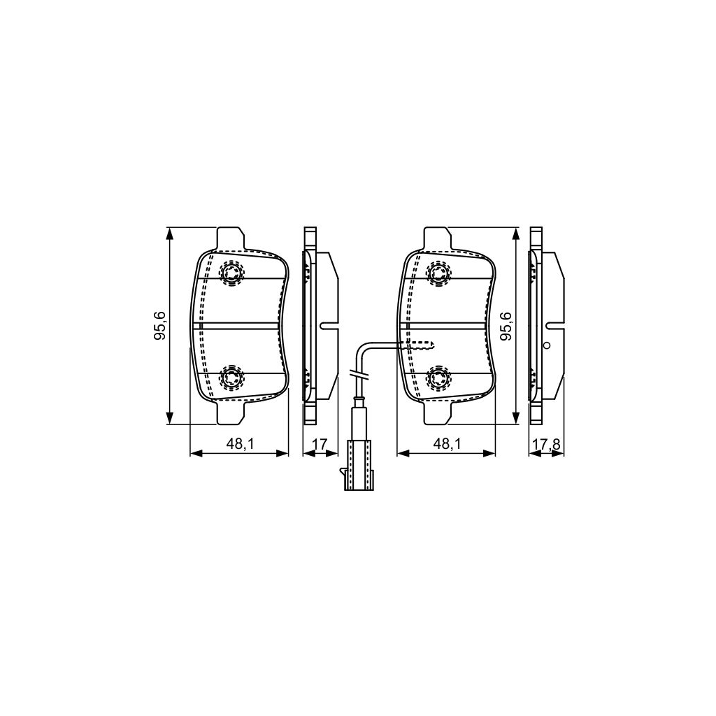 Гальмівні колодки Bosch 0 986 495 305