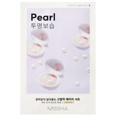 Маска для обличчя Missha Airy Fit Pearl Sheet Mask Перли 19 г (8809581454781)