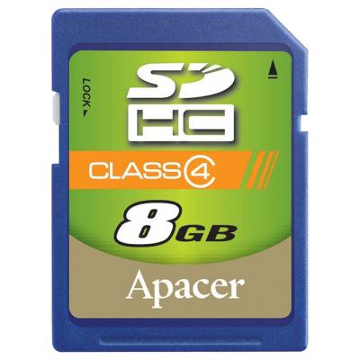 Карта пам'яті Apacer 8Gb SDHC class 4 (AP8GSDHC4-R)