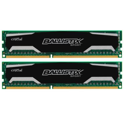 Модуль пам'яті для комп'ютера DDR3 16GB (2x8GB) 1600 MHz Micron (BLS2CP8G3D1609DS1S00CEU)