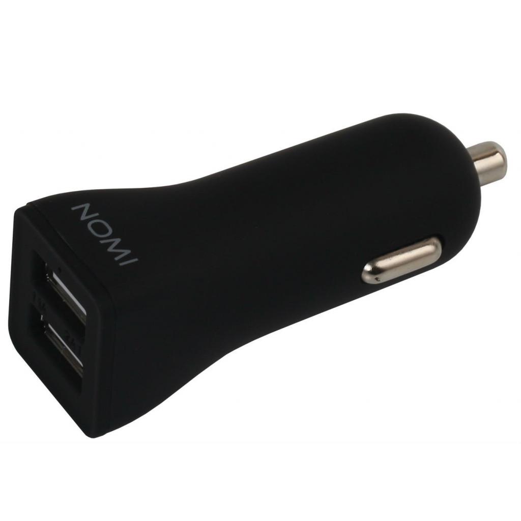 Зарядний пристрій Nomi CC02210 2*USB 2A Black (227745)