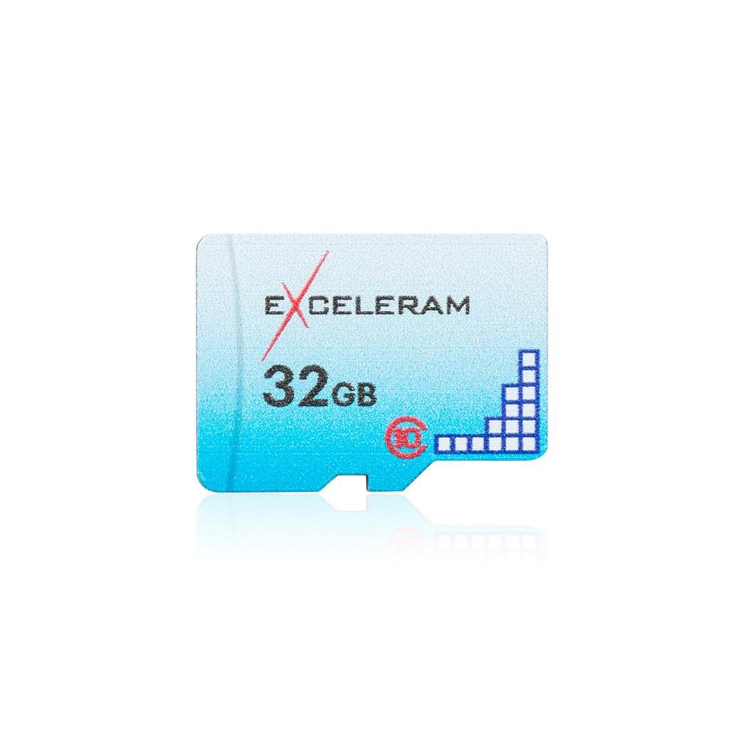 Карта пам'яті eXceleram 32GB microSD class 10 Color series (EMSD0005)