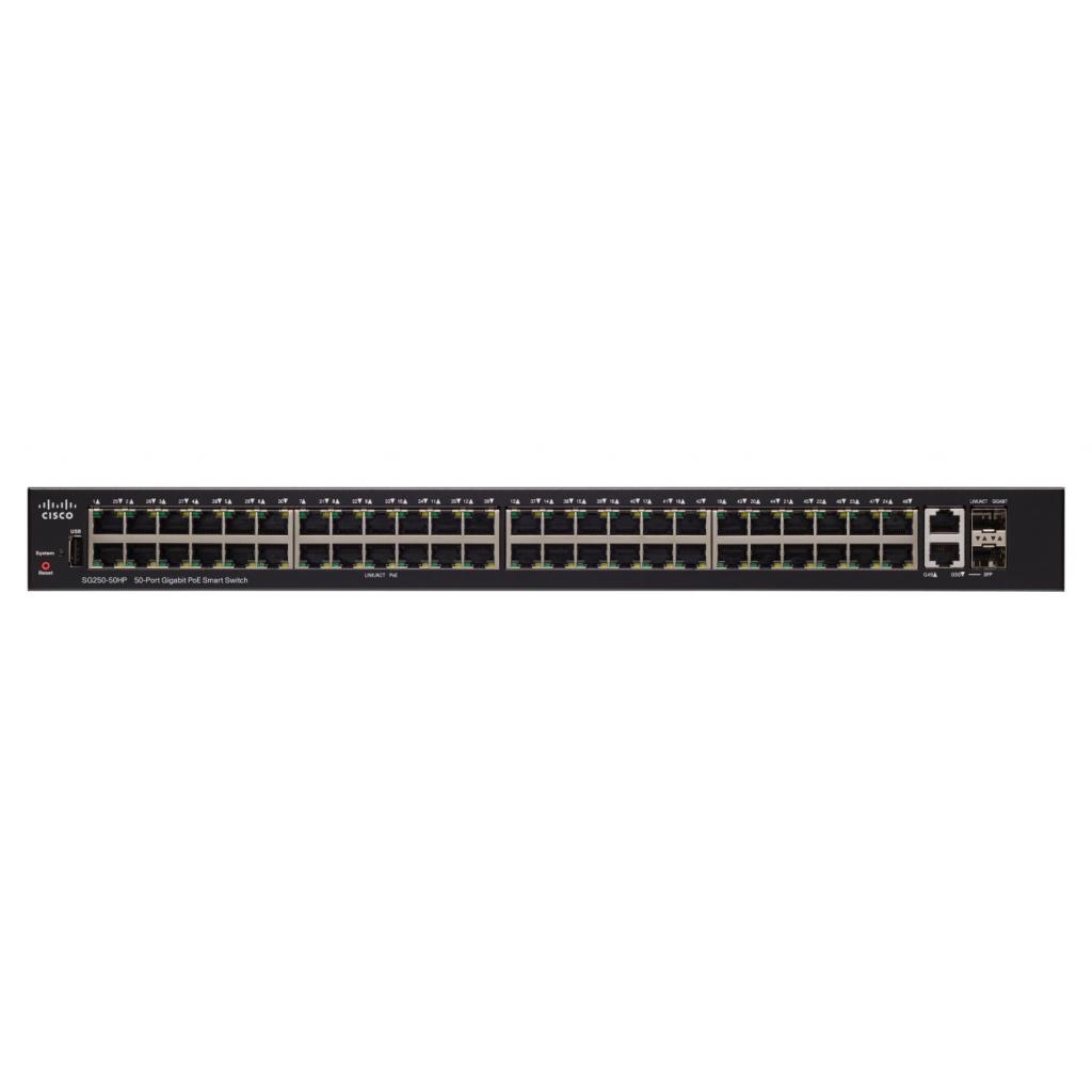 Комутатор мережевий Cisco SG250-50 (SG250-50-K9-EU)