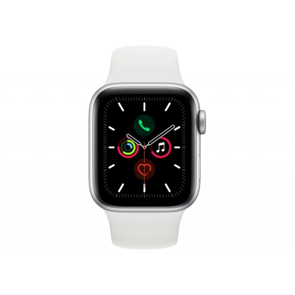 Смарт-годинник Apple Watch Series 5 GPS, 40mm Silver Aluminium Case with White Sp (MWV62UL/A)