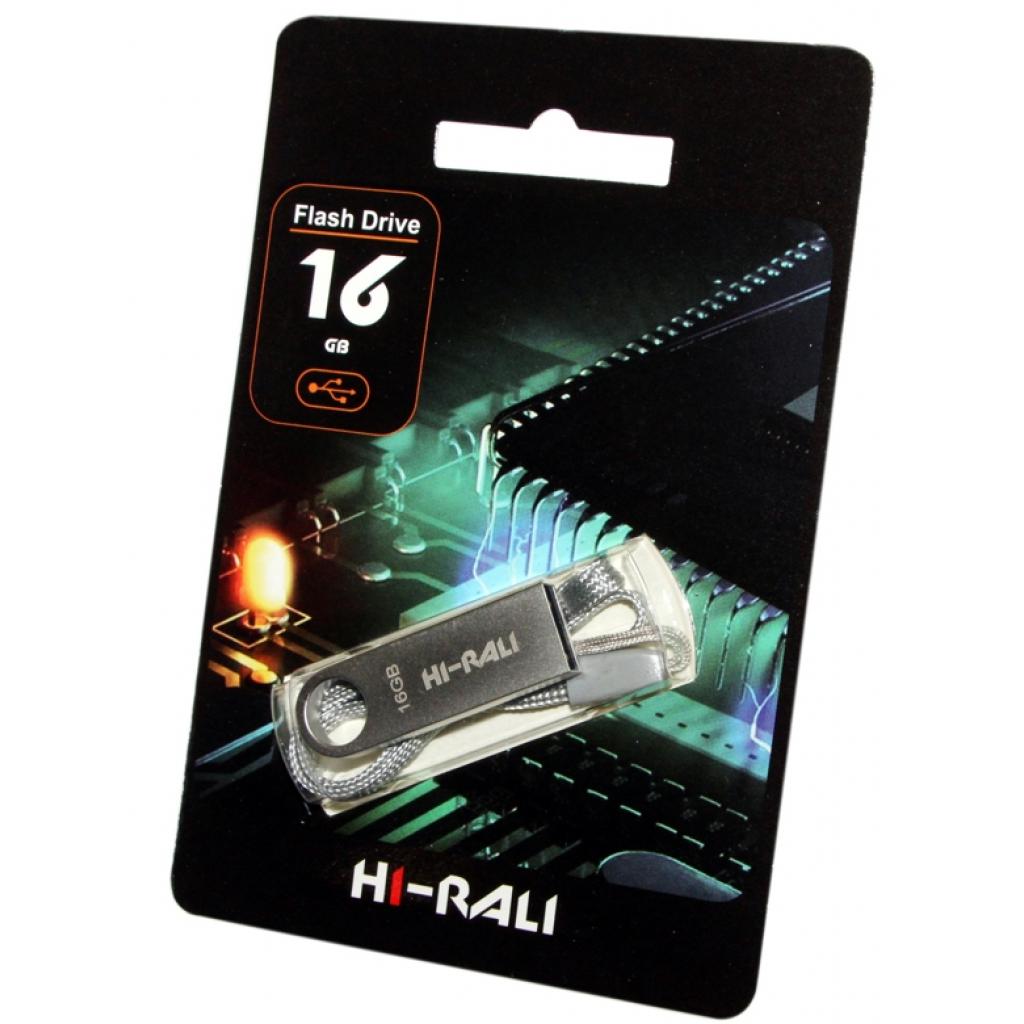 USB флеш накопичувач Hi-Rali 16GB Shuttle Series Silver USB 2.0 (HI-16GBSHSL)