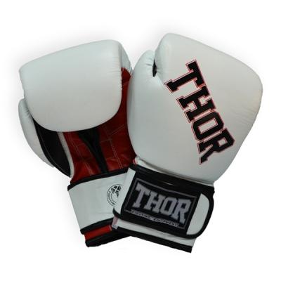 Боксерські рукавички Thor Ring Star 14oz White/Red/Black (536/01(PU)WHITE/RED/BLK 14 oz.)