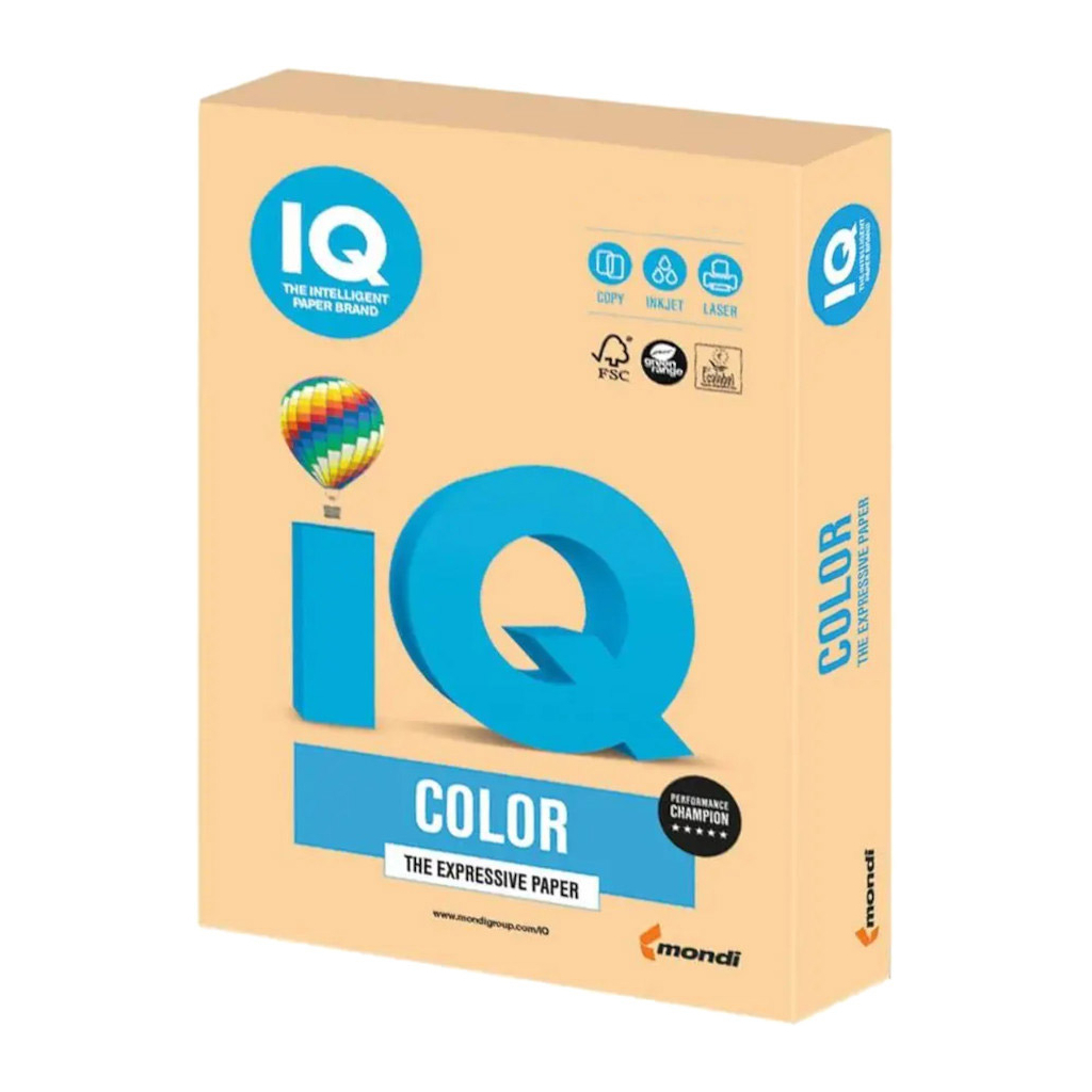 Папір Mondi IQ color А4 trend, 160g 250sh Golden (GO22/А4/160/250/IQ)