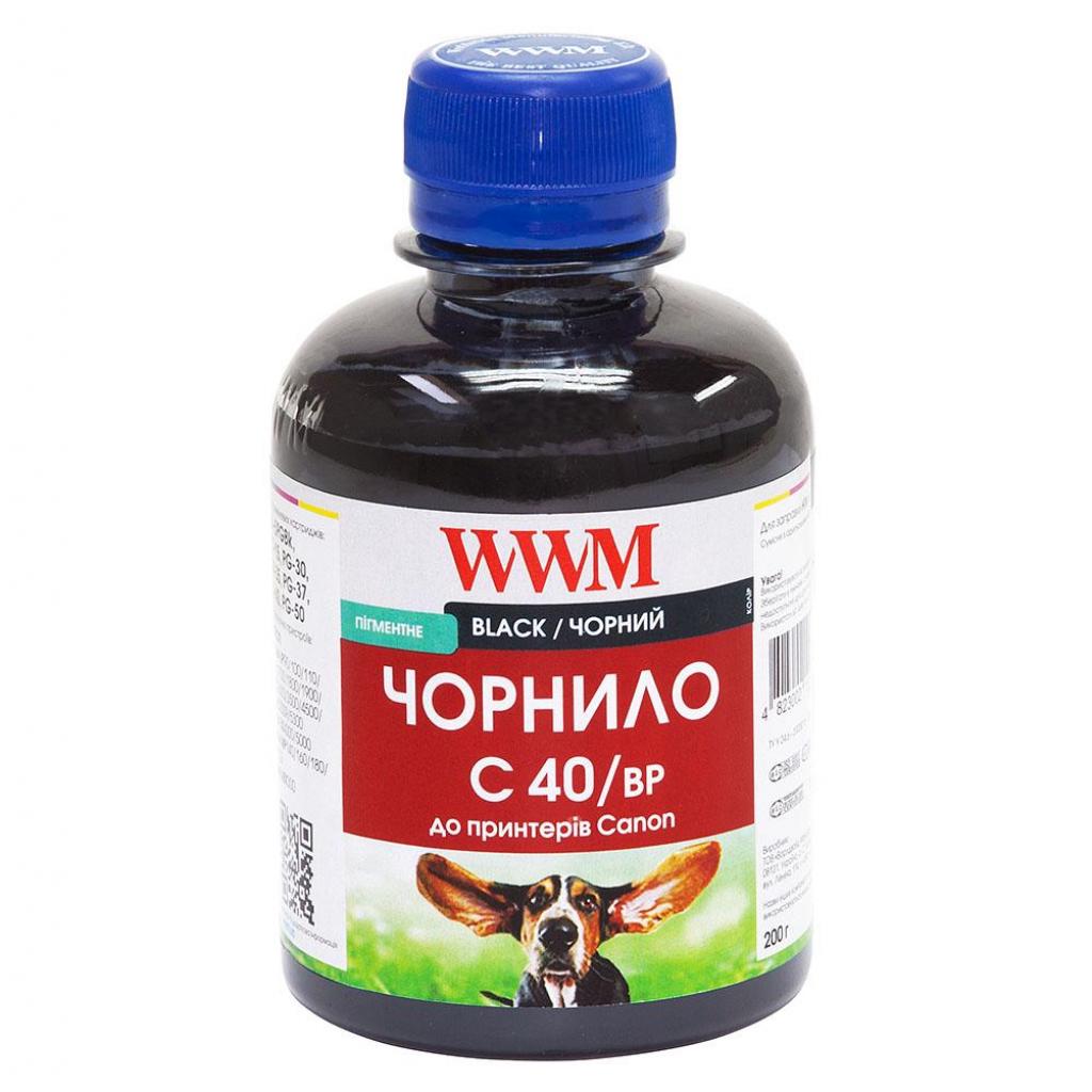 Чорнило WWM CANON PG40/50/PGI5/BCI15 BlackPigment (C40/BP)