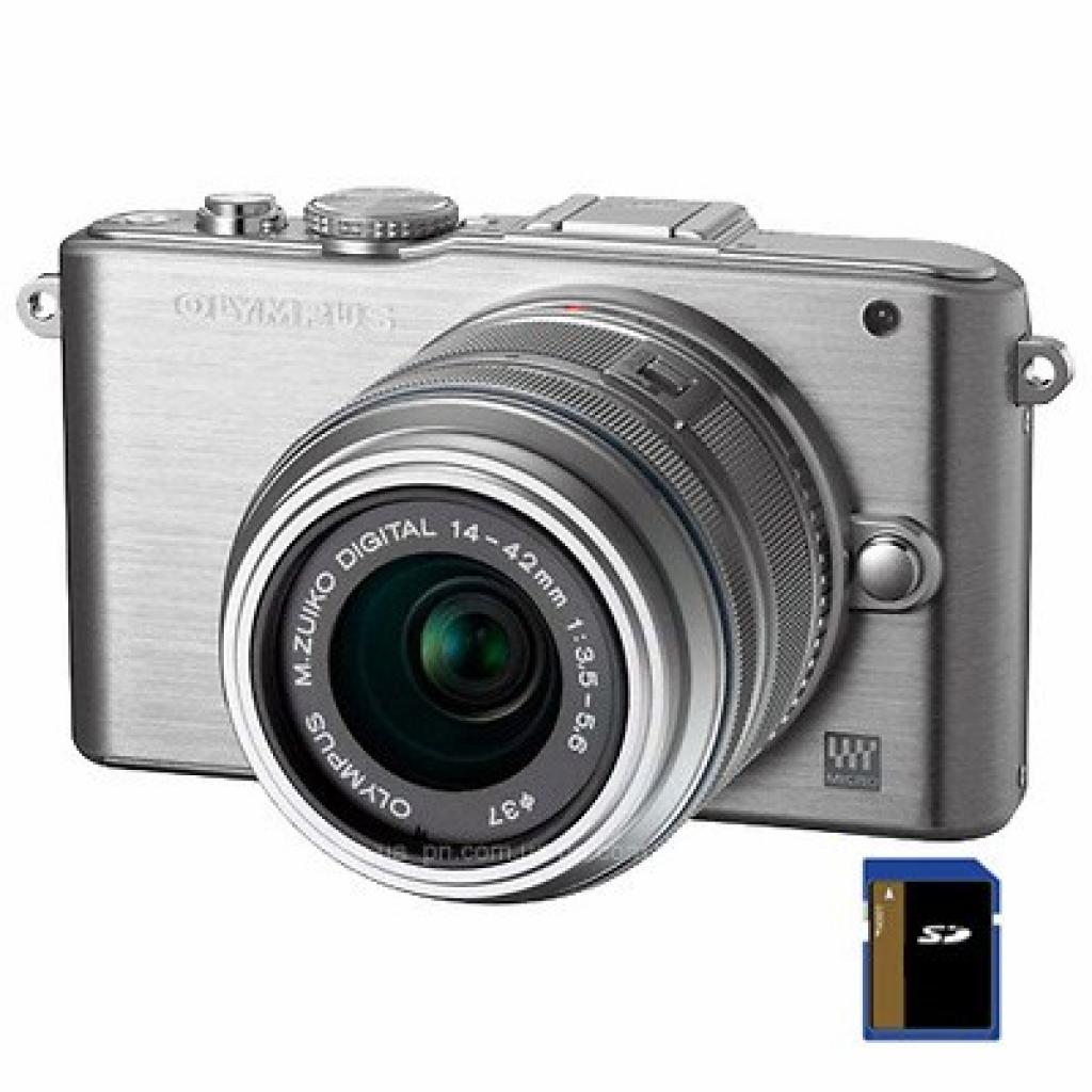 Цифровий фотоапарат Olympus PEN E-PL3 12-50 mm kit silver/silver (V20503FSE000)